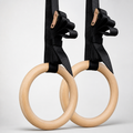 Portable Wooden Calisthenics Rings – Full Body Bodyweight Workout Kit